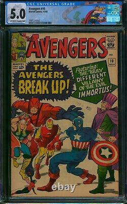 Avengers #10 (1964)? CGC 5.5? 1st Appearance of IMMORTUS! Marvel Comic