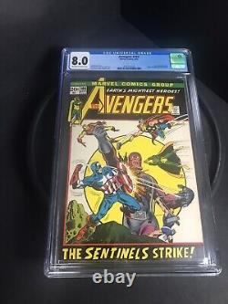 Avengers 103 CGC 8.0 OWTW Picture Frame Marvel Comics 1972 Sentinels Appearance
