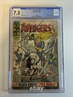 Avengers #48 Marvel 1968 CGC 7.5 OWithW 1st Black Knight Dane Whitman MCU NEW SLAB