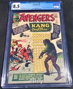 Avengers #8 CGC 8.5 White Pages Marvel Key 1964 1st Appearance KANG the Conquer