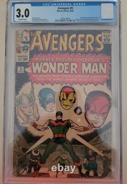 Avengers 9 CGC 3.0 First Appearance of Wonder Man