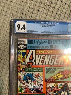 Avengers Annual 10 CGC 9.4 1981 1st Appearance of Rogue and Madelyn Pryor Marvel