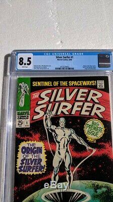 Beautiful Silver Surfer #1 (1968)! CGC 8.5! White Pages! Great Investment