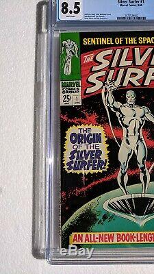 Beautiful Silver Surfer #1 (1968)! CGC 8.5! White Pages! Great Investment