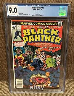 Black Panther #1 CGC 9.0 White Pages Newsstand Jack Kirby