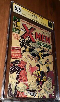 CGC 5.5 X-Men # 1 Signed ss Stan Lee and Herb Trimpe Wolverine Sketch. 1st X-Men