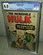 CGC 6.0 Incredible Hulk # 2 OW- White pages 1st Appearance Green Hulk & Toad Men