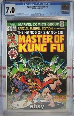 CGC 7.0 SPECIAL MARVEL EDITION #15? 1st SHANG-CHI MASTER OF KUNG FU 1973