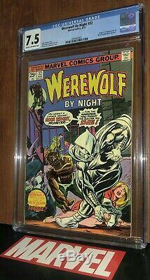 CGC 7.5 Werewolf by Night 32 Origin & 1st Appearance of Moon Knight Marc Spector