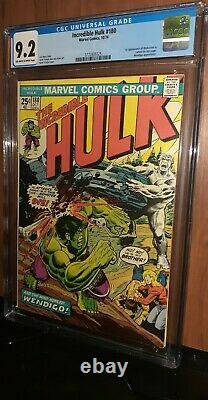 CGC 9.2 Incredible Hulk # 180. First Appearance of Wolverine. 10/1974. MCU X-Men