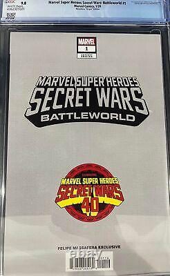CGC 9.8 Marvel Super Heroes Secret Wars Battleworld 1 Massafera Virgin Edition