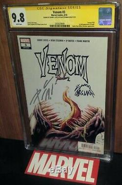 CGC 9.8 ss Signed Donny Cates & Ryan Stegman Venom # 3. 1st Appearance of Knull