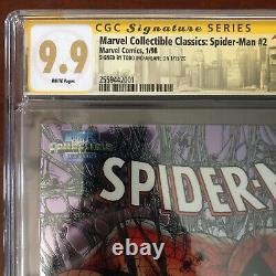 CGC 9.9 Marvel Collectible Classics chromium Spiderman #1 Signature McFarlane