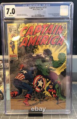 Captain America #110 (Marvel, 1969) CGC 7.0 WP? Cvr-Steranko 1st Madame Hydra