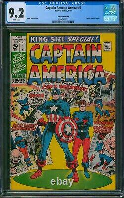 Captain America Annual #1? CGC 9.2 PEDIGREE? Bronze Age Marvel Comic 1971