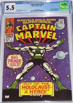 Captain Marvel #1 CGC 5.5 from May 1968