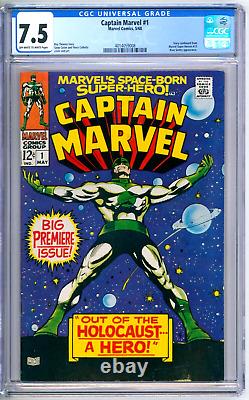 Captain Marvel 1 CGC Graded 7.5 VF- Marvel Comics 1968