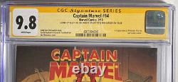 Captain Marvel 14 CGC SS 9.8 1st Kamala Khan signed 2x Brie Larson + DeConnick