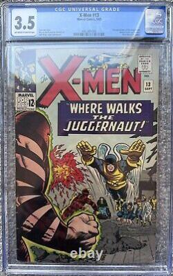Cgc 3.5 Vg- X-men (marvel, 1965) #13 2nd Appearance Of Juggernaut, Stan Lee