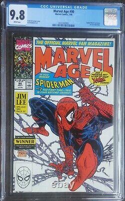 Cgc 9.8 Marvel Age #90 Todd McFarlane Spider-Man cover