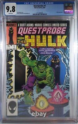 Cgc 9.8 Nm/mt Questprobe #1 Marvel Comics 1984 Incredible Hulk Scott Adams