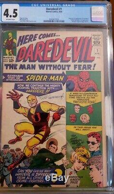 Daredevil 1 (1964) CGC 4.5 Origin and 1st appearance of Daredevil