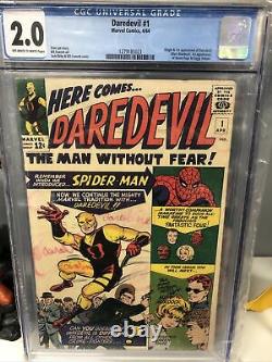 Daredevil #1 (1964, Marvel) 1st Daredevil/Matt Murdock, CGC 2.0 Silver Age Key