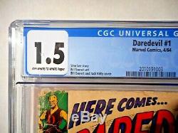 Daredevil #1, 1964, Marvel Key, CGC 1.5 1st appearance and origin of Daredevil