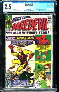 Daredevil #1 CGC 2.5 KEY! (1964) Marvel! 1st Matt Murdock