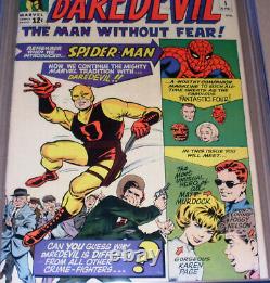 Daredevil #1 CGC 7.5 Marvel 1964 Spider-Man Fantastic Four Origin Matt Murdock