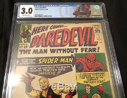 Daredevil #1 Marvel Comics 1964 CGC 3.0 Off White Pgs. 1st App Matt Murdock