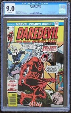 Daredevil #131 Cgc 9.0 Wp Marvel Comics March 1976 1st Appearance Of Bullseye