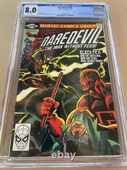 Daredevil #168 CGC 8.0 (1981) 1st Appearance and Origin of Elektra Marvel KEY