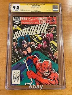 Daredevil #176 CGC 9.8 WP Marvel 1981, Key Issue First Stick Frank Miller Signed