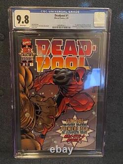 Deadpool #1 Marvel Comics CGC 9.8 Jan 1997 1st T-Ray & Blind Al WhPgs Key Issue