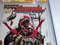 Deadpool #28 CGC SS Dual Signature Autograph STAN LEE TODD MCFARLANE Venomized