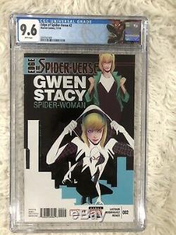 Edge Of Spider-Verse 2 CGC 9.8. Custom label. First Appearance Of Spider-Gwen