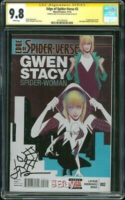 Edge of Spider-Verse 2 CGC 9.8 (1st Appearance of Spider Gwen) Signed / Sketch
