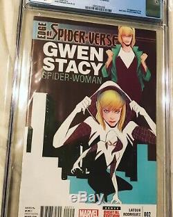 Edge of Spider-Verse #2 (Marvel) 1st Printing CGC 9.8 1st Spider-Gwen Appearance