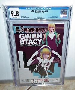 Edge of Spider-Verse CGC 9.8 Lot of 5 Issues 1, 2, 3, 4, & 5 1st Gwen-Stacy ASM