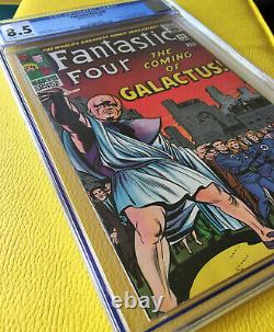 FANTASTIC FOUR #48 CGC 8.5 Silver Age Comic Book 1ST SILVER SURFER -LOOKS BETTER