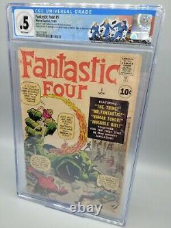 Fantastic Four #1 CGC 0.5 1st app & origin FF Silver Age Grail Marvel (1961)