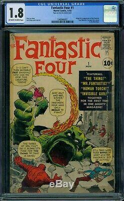 Fantastic Four 1 CGC 1.8 OWithW Pages