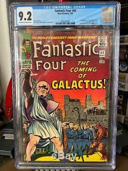 Fantastic Four #48 CGC 9.2 (OW-W) Cameo Silver Surfer & Galactus Marvel