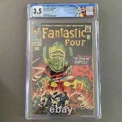 Fantastic Four #49 CGC 3.5 1st full App Galactus! 2nd Silver Surfer OWithW Pages