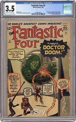 Fantastic Four #5 CGC 3.5 1962 2070476016 1st app. Doctor Doom
