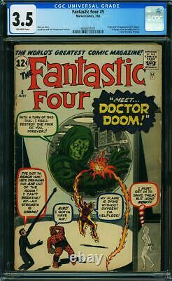 Fantastic Four 5 CGC 3.5 1st Dr. Doom