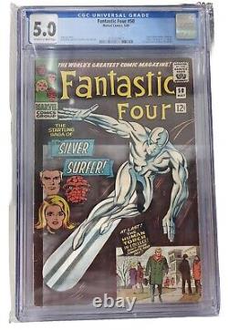 Fantastic Four #50 Marvel Comics 1966 CGC 5.0 Silver Surfer battles Galactus