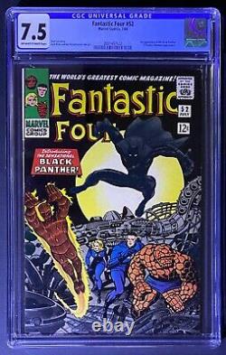 Fantastic Four #52 1966 Marvel First 1st Appearance Of Black Panther CGC 7.5