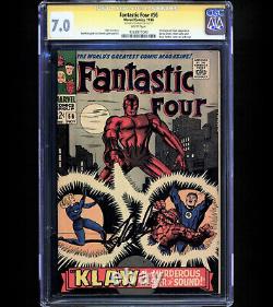 Fantastic Four #56 CGC 7.0 SS STAN LEE Black Panther Vibranium Marvel 1966 RARE